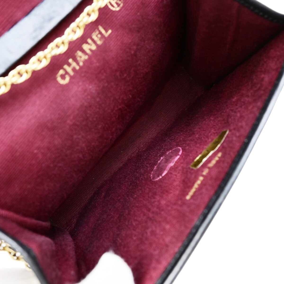 Chanel Vintage Round Flap Bag Quilted Lambskin, BLACK, LEATHER, Handbag