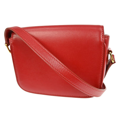 Celine Tassels Bag Leather, RED, LEATHER, Shoulder bag