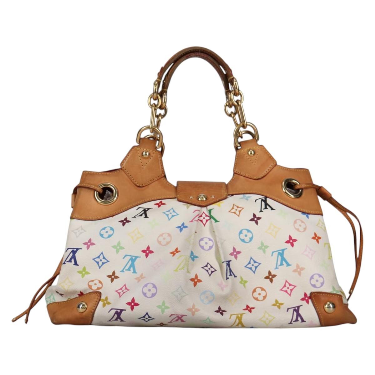 Louis Vuitton Ursula Handbag Monogram Multicolor, WHITE, CANVAS, Handbag