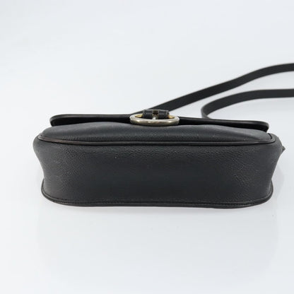 Christian Dior Vintage Honeycomb Flap Crossbody Bag Canvas and Leather, BLACK, CANVAS, Shoulder bag