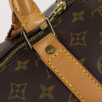 Louis Vuitton Keepall Bag Monogram Canvas, BROWN, CANVAS, Travel bag