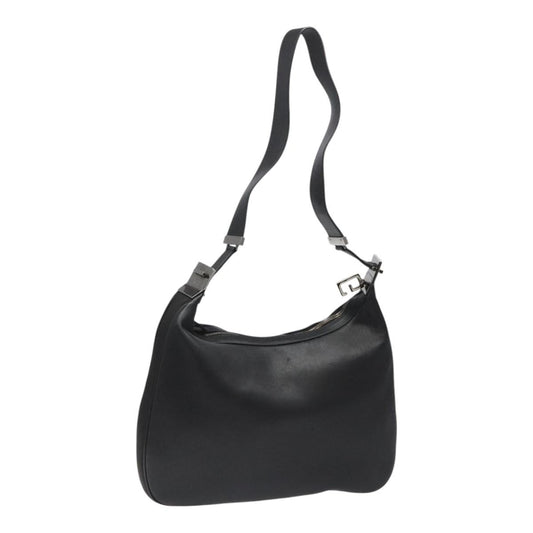 Gucci Attache Shoulder Bag Leather, BLACK, LEATHER, Shoulder bag
