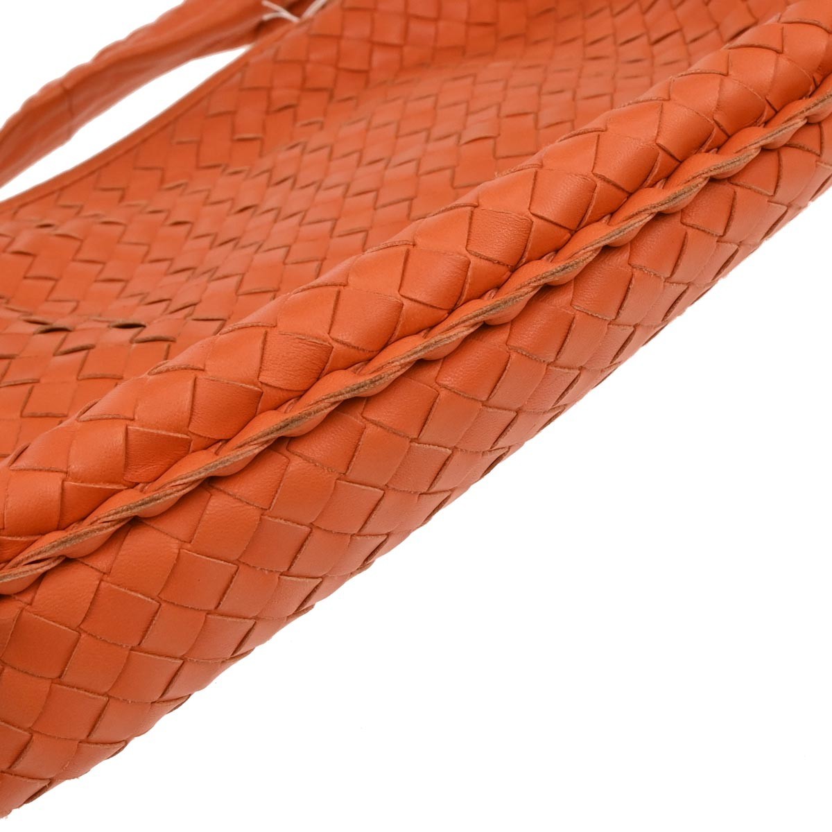 Bottega Veneta Hop Hobo Intrecciato Leather, ORANGE, LEATHER, Handbag
