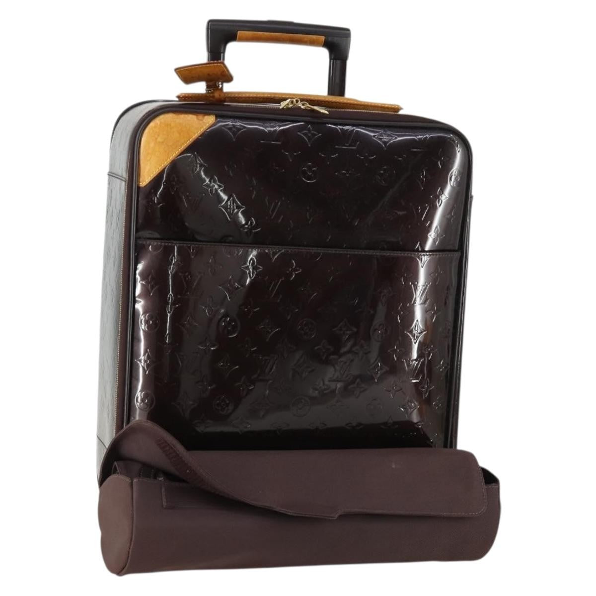 Louis Vuitton Pegase Luggage Monogram Vernis, BROWN, PATENT_LEATHER, Travel bag