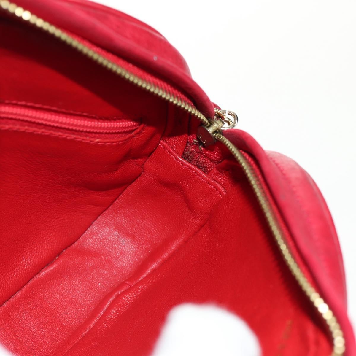 Chanel Vintage Oval CC Tassel Crossbody Bag Leather, RED, LEATHER, Shoulder bag