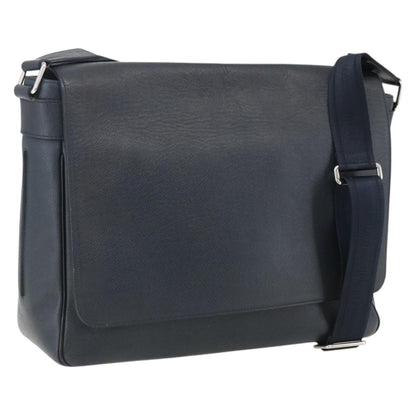 Louis Vuitton Roman Handbag Taiga Leather, NAVY, LEATHER, Shoulder bag