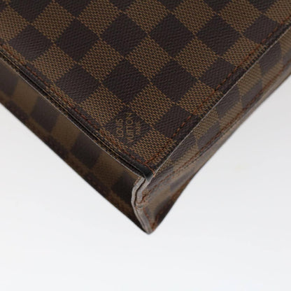 Louis Vuitton Sac Plat Bag Damier, BROWN, CANVAS, Handbag