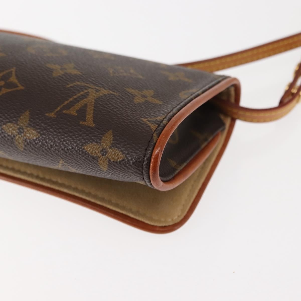 Louis Vuitton Twin Handbag Monogram Canvas, BROWN, CANVAS, Clutche & pouche