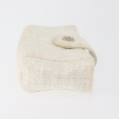 Chanel Vintage Clutch Tweed, White, Tweed, Clutch