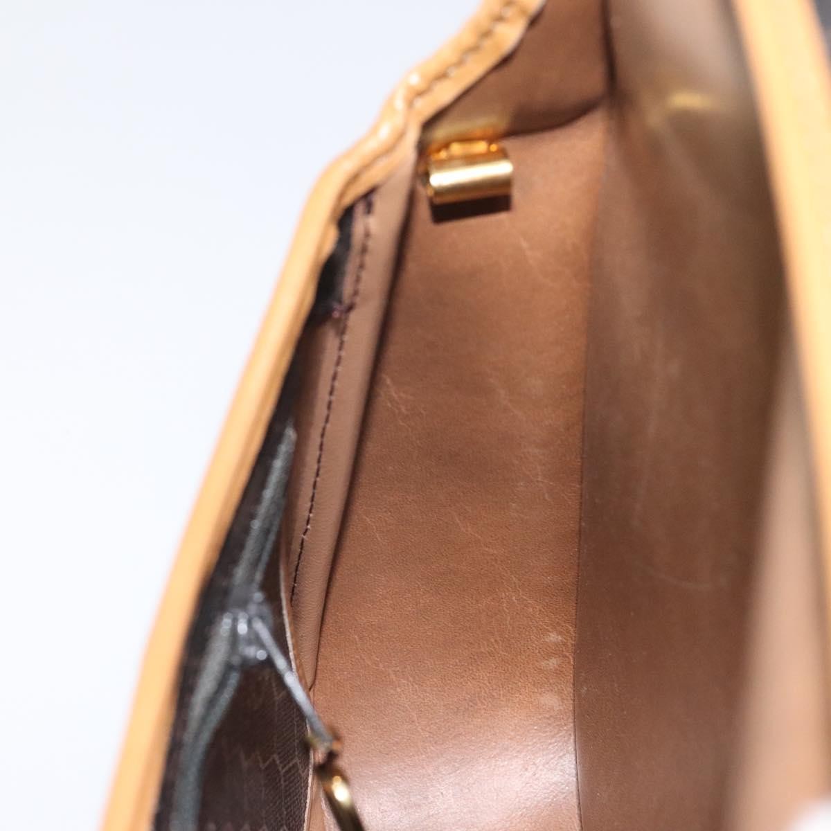 Christian Dior Vintage Honeycomb Flap Crossbody Bag Coated Canvas, GRAY, CANVAS, Crossbody bag