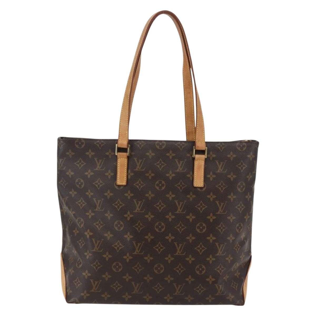 Louis Vuitton Cabas Mezzo Monogram Canvas, BROWN, CANVAS, Tote bag