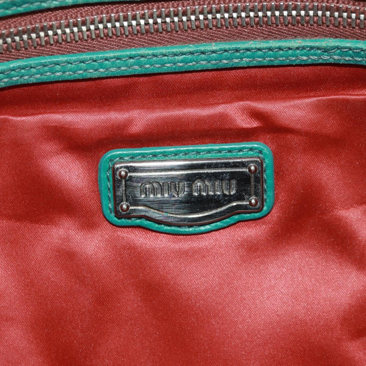 Miu Miu Chain Handle Bag Pleated Leather, Multicolour, Leather, Handbag