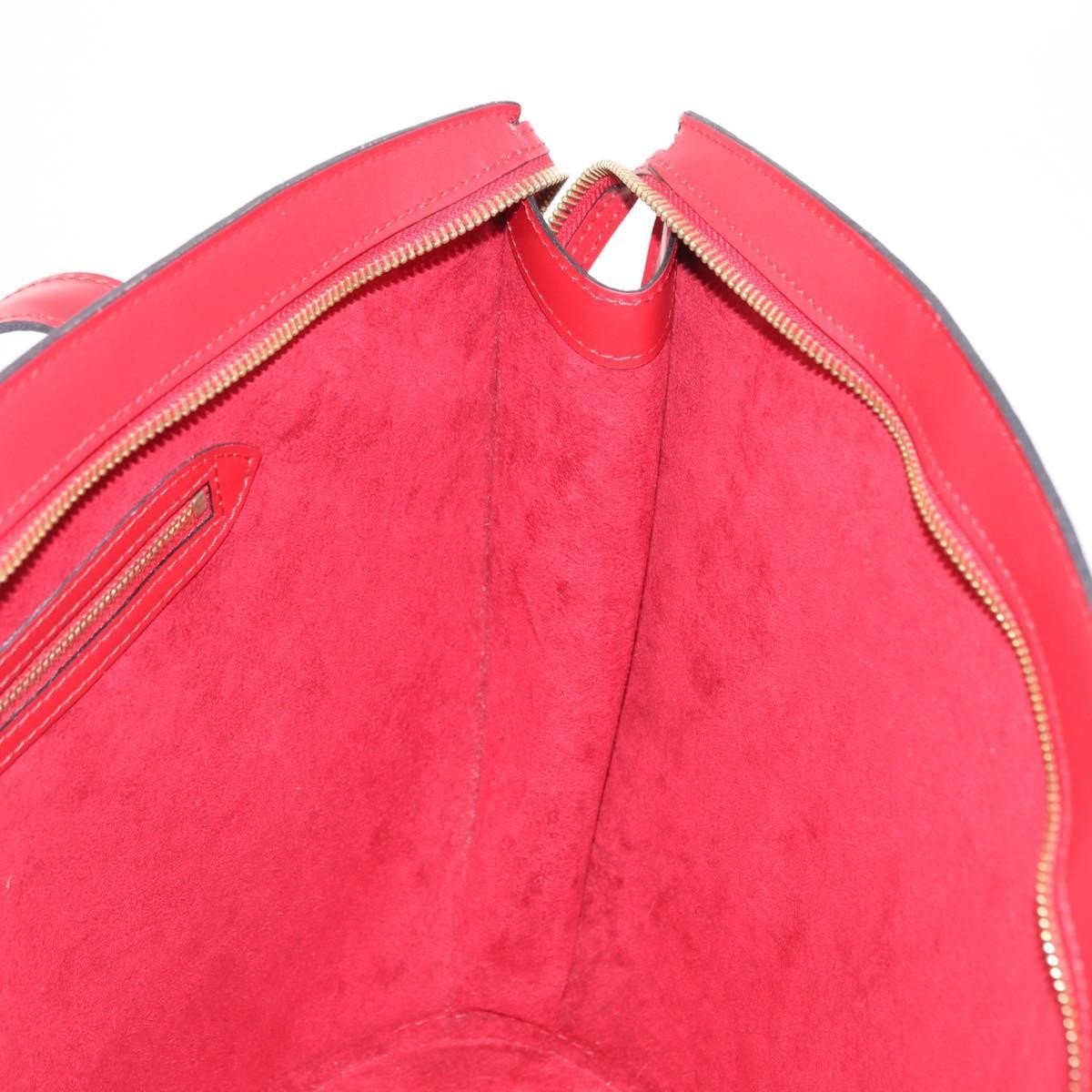 Louis Vuitton Saint Jacques Handbag Epi Leather, RED, LEATHER, Shoulder bag