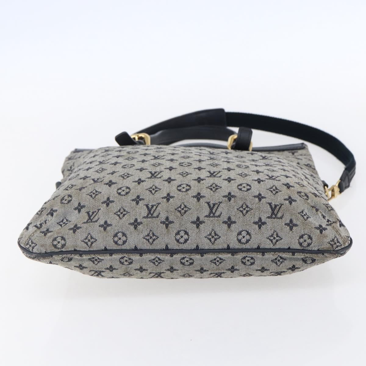 Louis Vuitton Francoise handbag Mini lin, BLUE, CANVAS, Tote bag