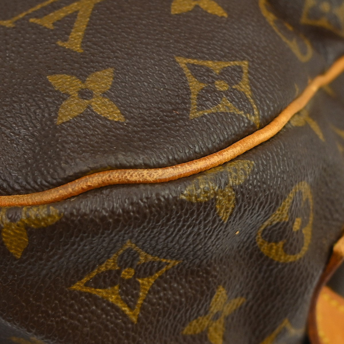 Louis Vuitton Saumur Handbag Monogram Canvas, Brown, Canvas, Shoulder Bag