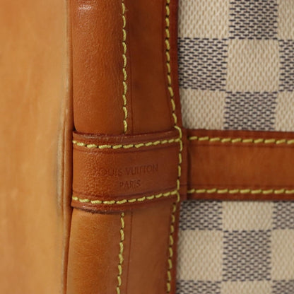 Louis Vuitton Noe Handbag Damier, WHITE, CANVAS, Handbag