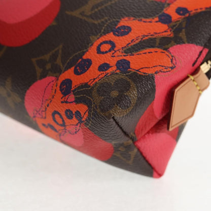 Louis Vuitton Cosmetic Pouch Limited Edition Monogram Jungle Dots, BROWN, CANVAS, Toiletry Case
