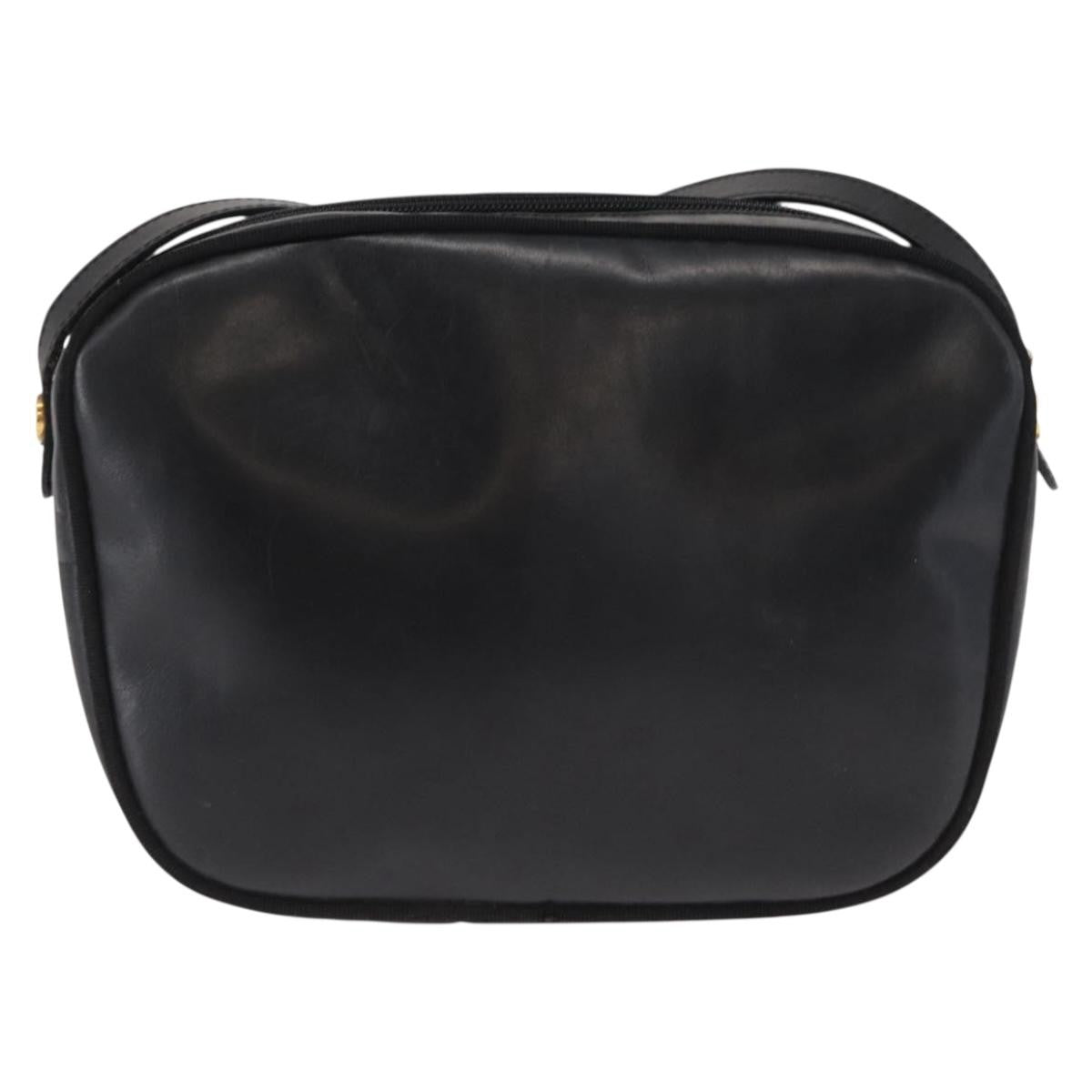 Salvatore Ferragamo Vara Bow camera Shoulder Bag Leather, BLACK, LEATHER, Shoulder bag