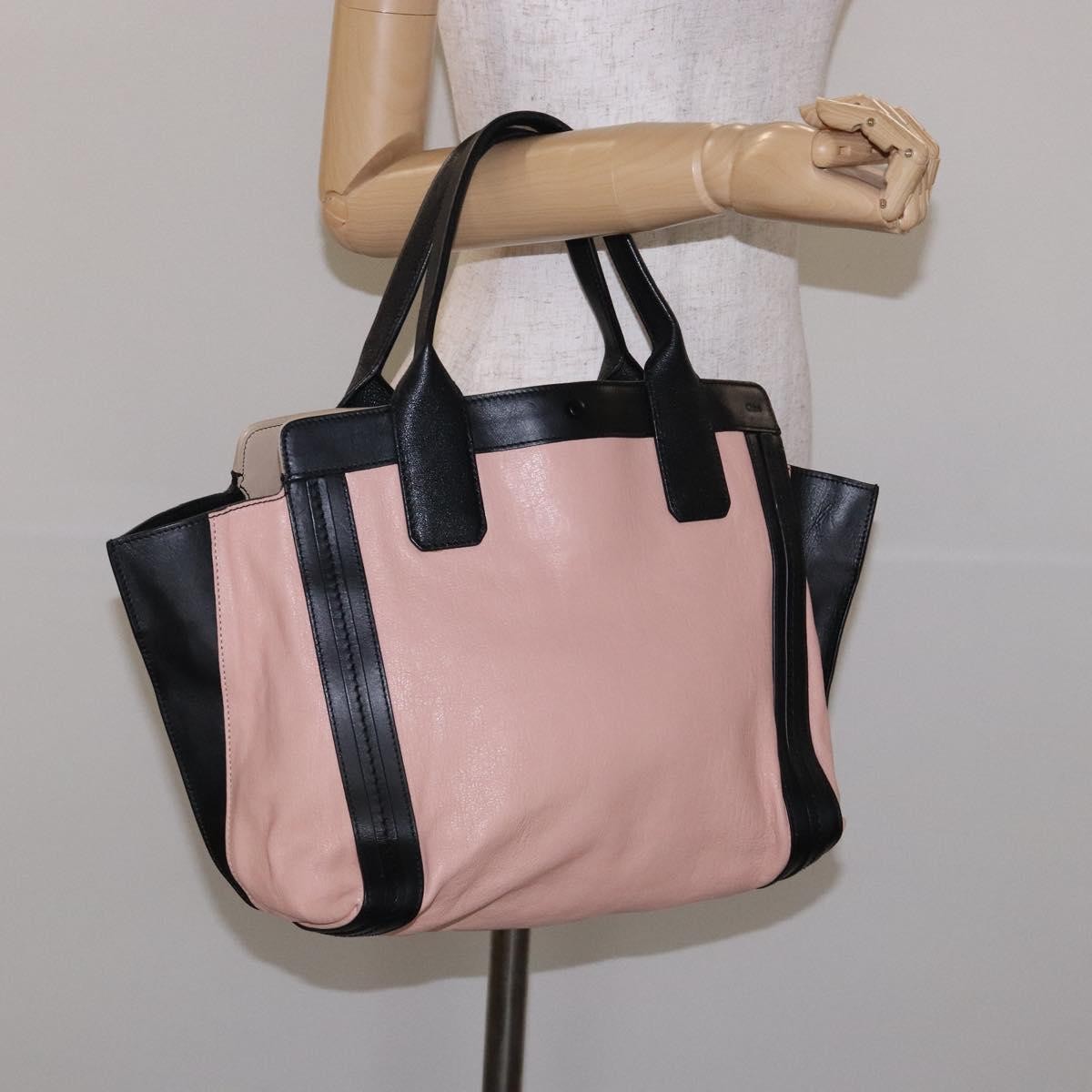 Chloe Alison East West Tote Leather, PINK, LEATHER, Tote bag