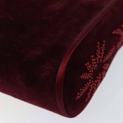 Bally Vintage Shoulder Bag Velvet, RED, VELVET, Shoulder bag
