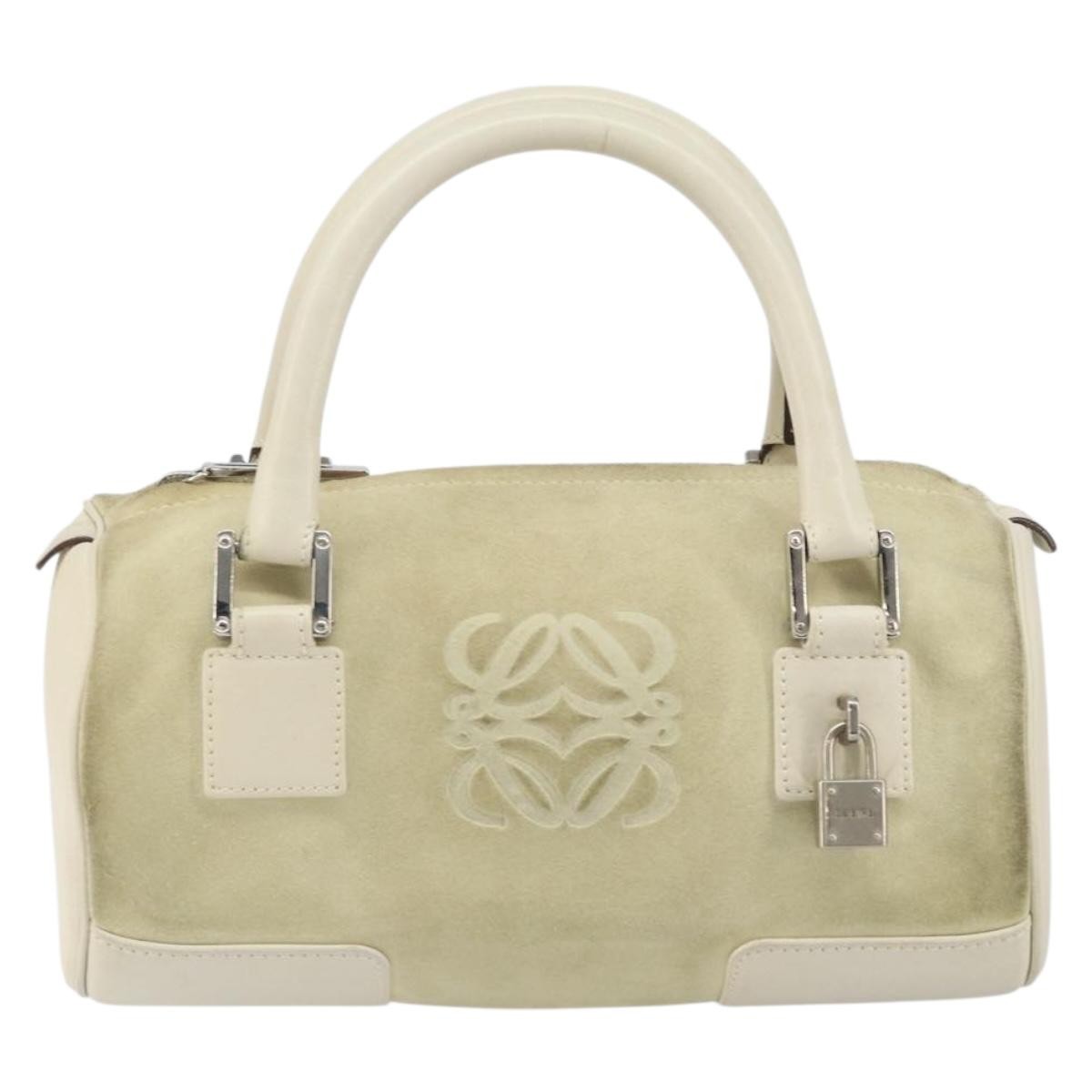 Loewe Amazona Bag Suede, BEIGE, SUEDE, Handbag
