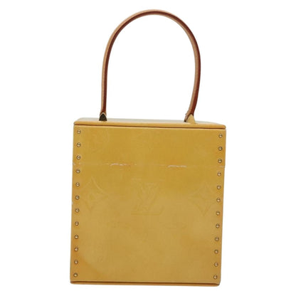 Louis Vuitton Bleecker Box Bag Monogram Vernis, BEIGE, PATENT_LEATHER, Clutche & pouche