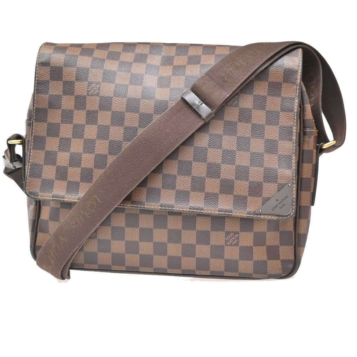 Louis Vuitton Shelton Messenger Bag Damier, BROWN, CANVAS, Shoulder bag