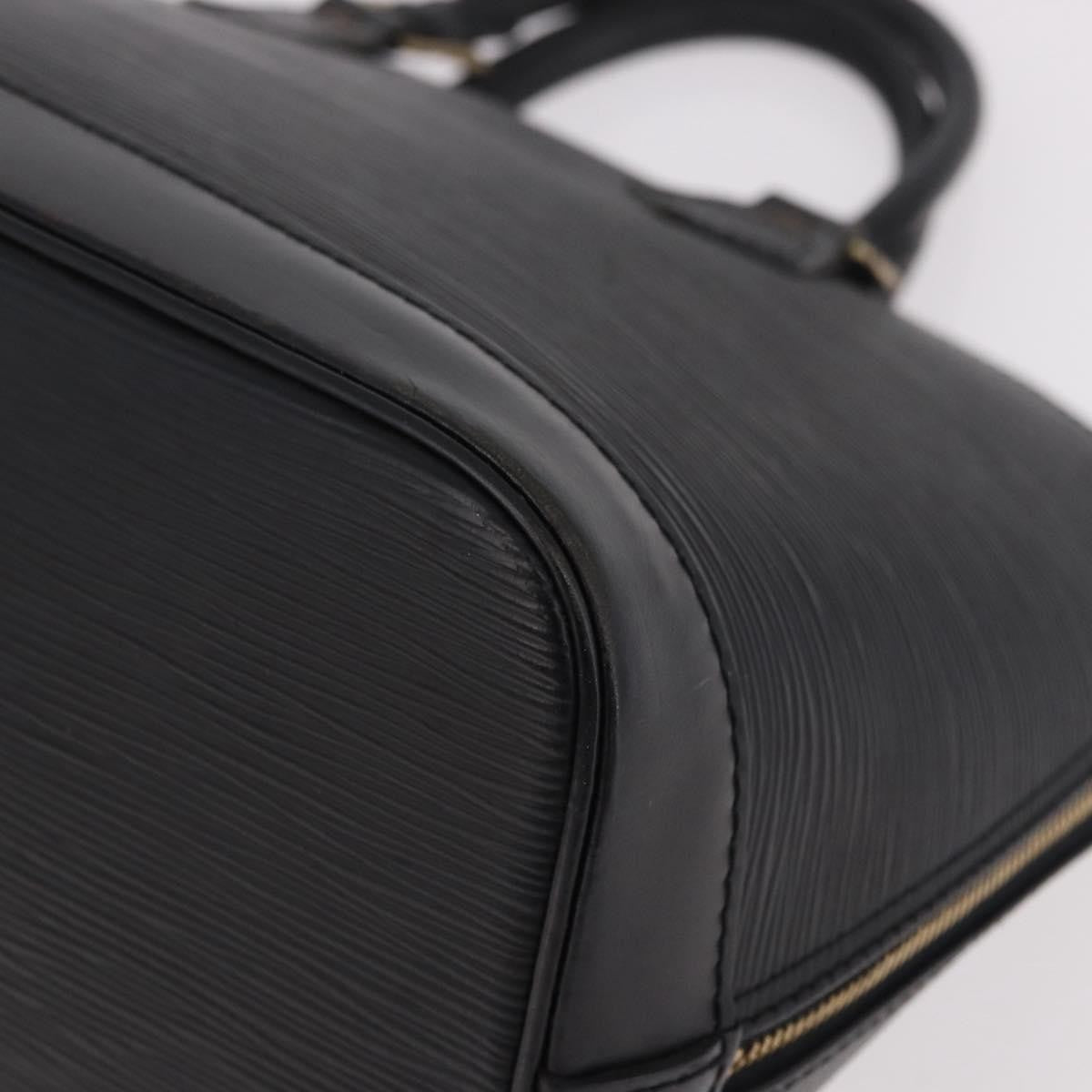 Louis Vuitton Alma Handbag Epi Leather, Black, Leather, Handbag
