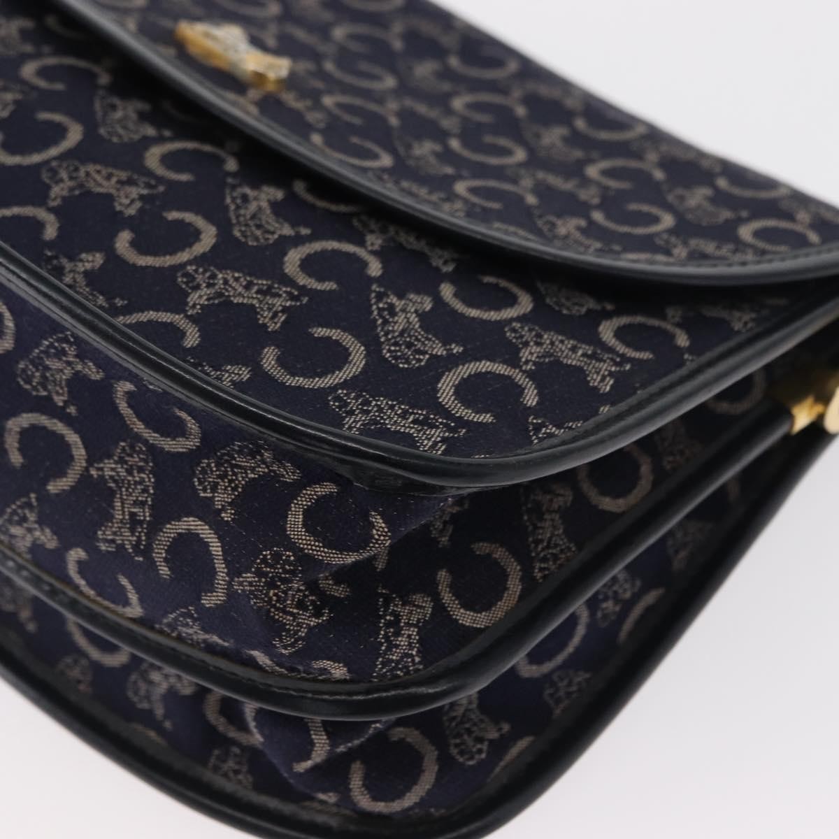 Celine C Sulky Shoulder bag Canvas, NAVY, CANVAS, Shoulder bag