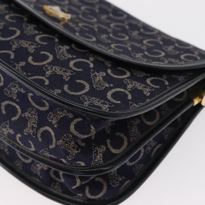Celine C Sulky Shoulder bag Canvas, NAVY, CANVAS, Shoulder bag