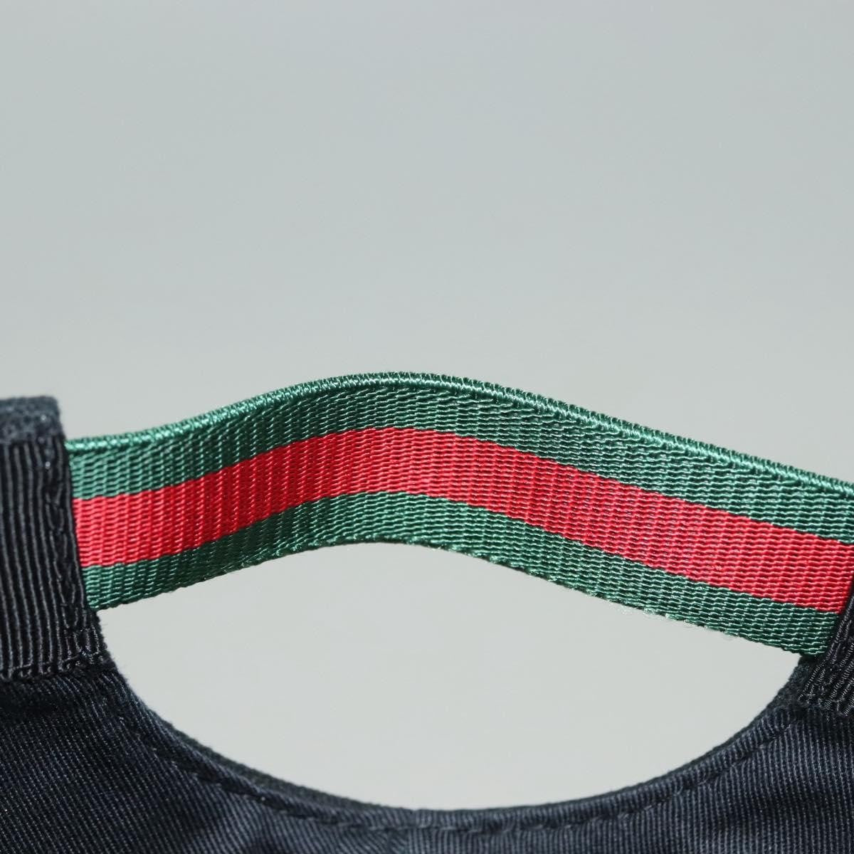 Gucci Interlocking G Web Baseball Cap Canvas, BLACK, CANVAS, Head accessory