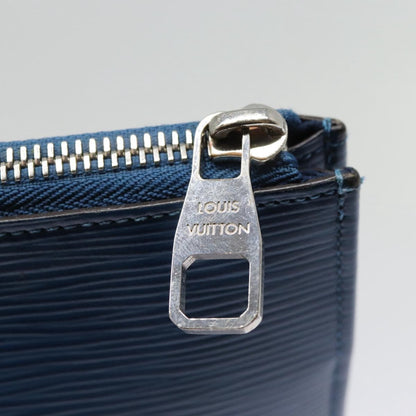 Louis Vuitton Pochette Jour Epi Leather, BLUE, LEATHER, Clutche & pouche
