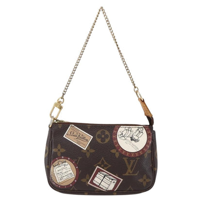 Louis Vuitton Mini pochette accessoire Limited edition Monogram canvas, BROWN, CANVAS, Accessory