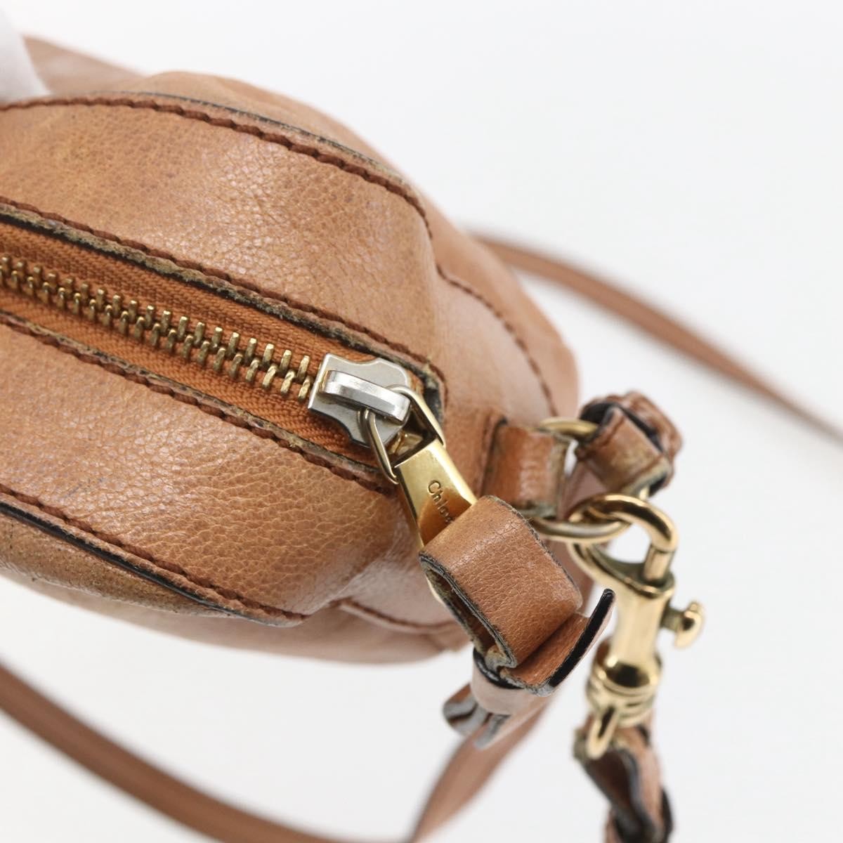 Chloe Vintage Shoulder Bag Leather, BROWN, LEATHER, Shoulder bag