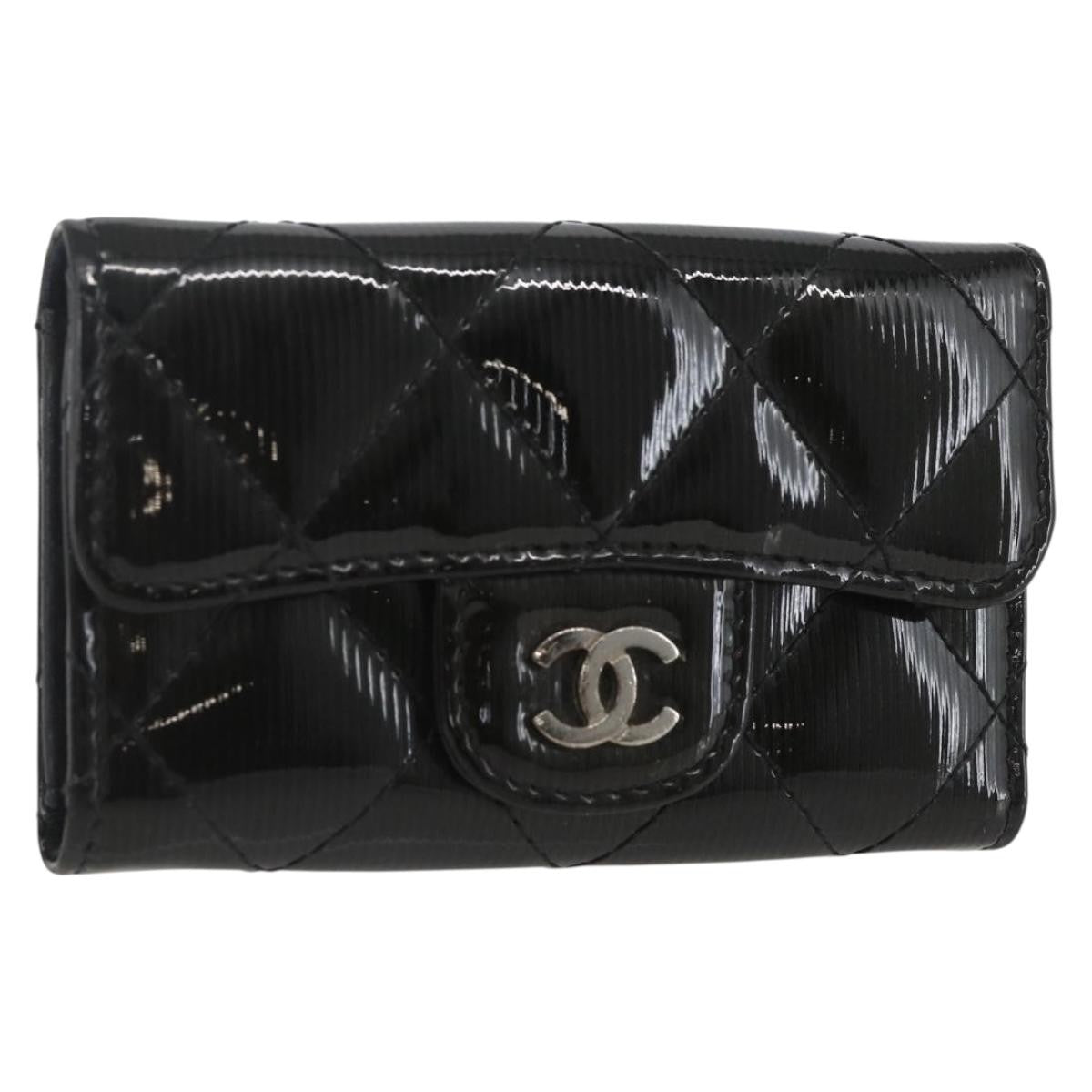 Chanel Vintage CC Keychain Metal, BLACK, EMERALD, Charms and Keychains