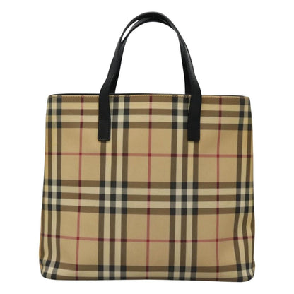 Burberry Nova Check Tote canvas check pattern, BEIGE, CANVAS, Tote bag