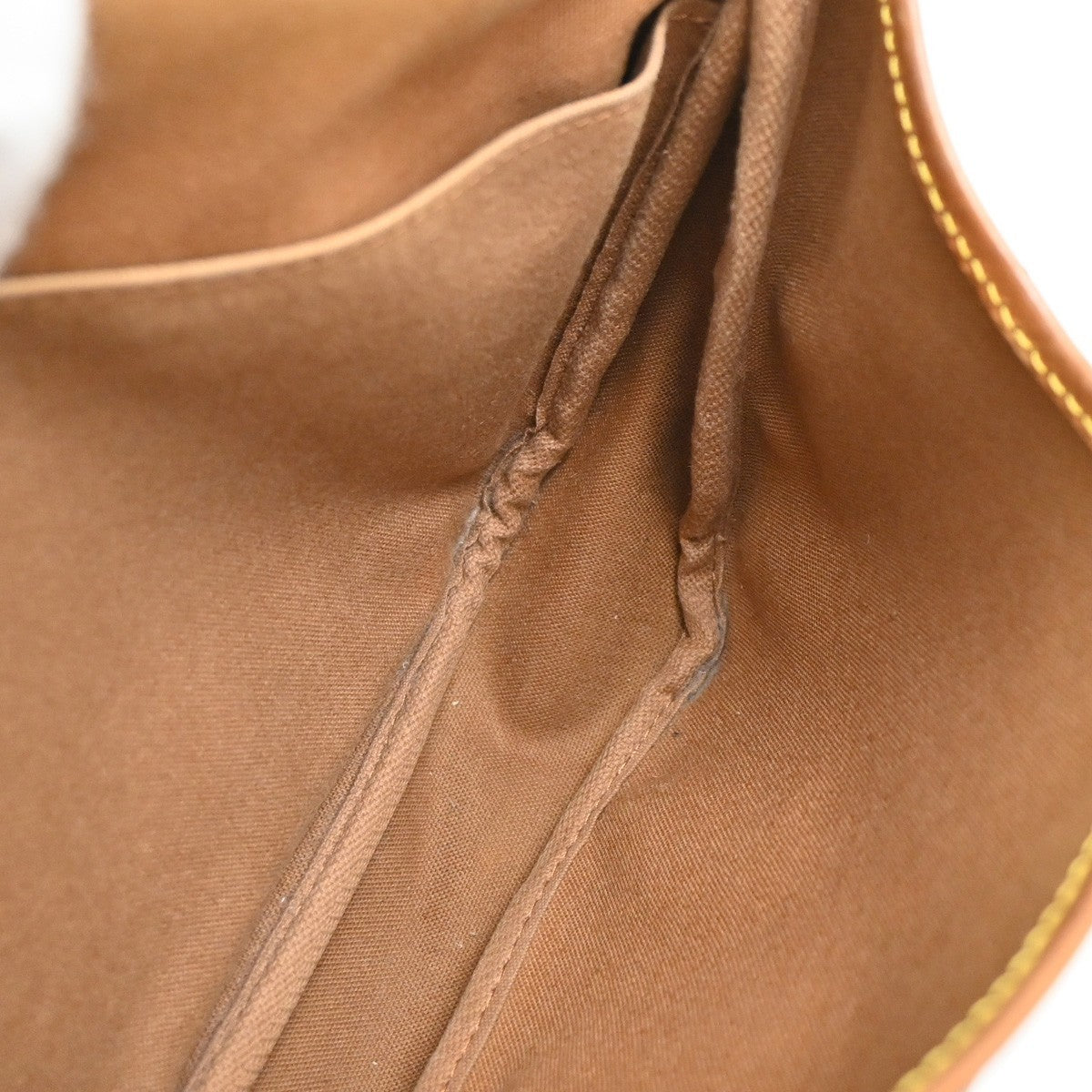 Louis Vuitton Saumur Handbag Monogram Canvas, Brown, Canvas, Shoulder Bag