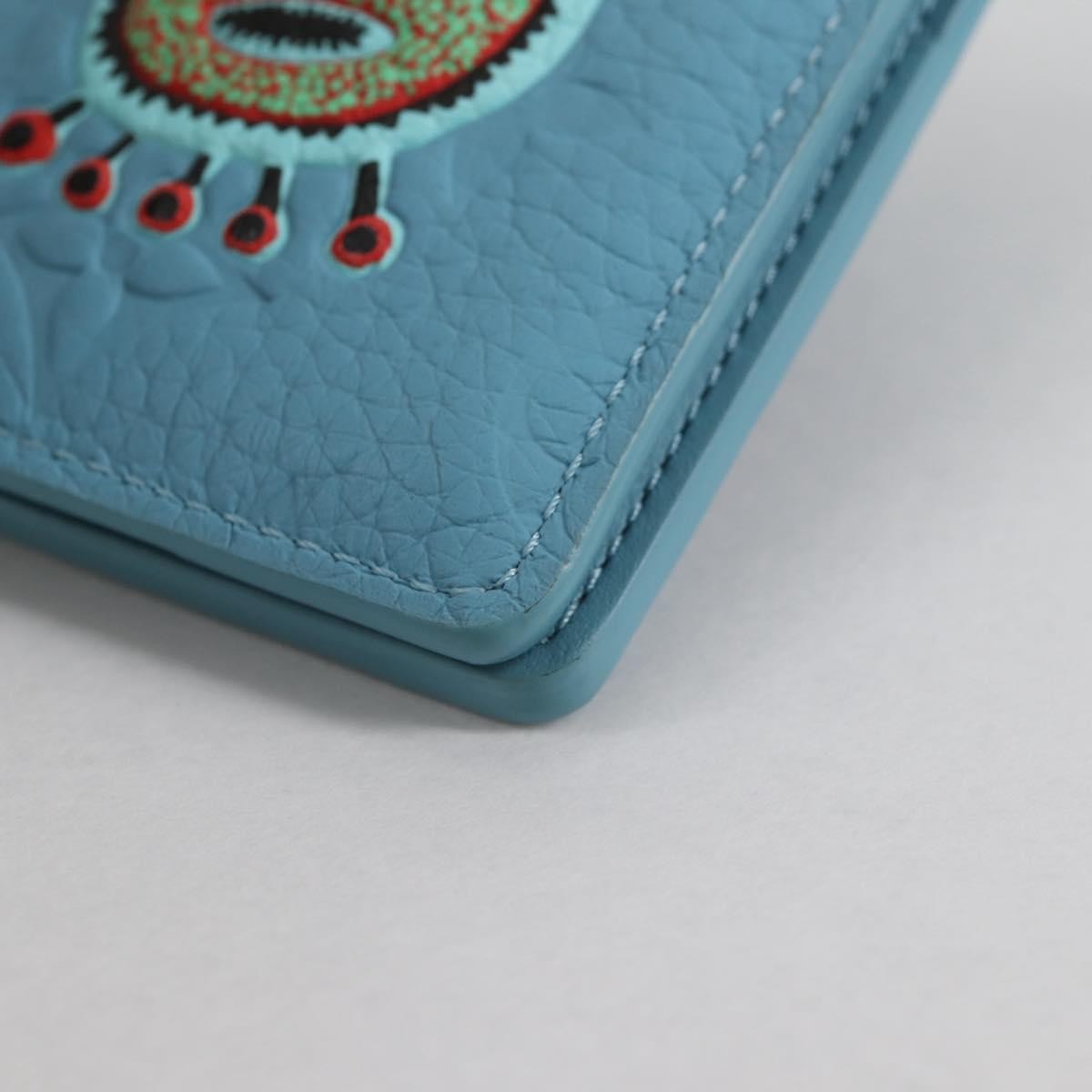 Louis Vuitton pocket organizer Leather, BLUE, LEATHER, Card Holders