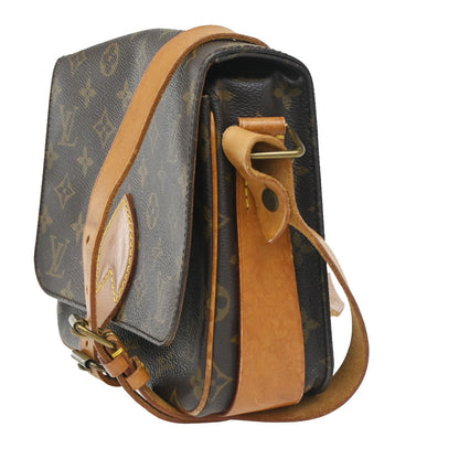 Louis Vuitton Cartouchiere Handbag Monogram Canvas, BROWN, CANVAS, Shoulder bag