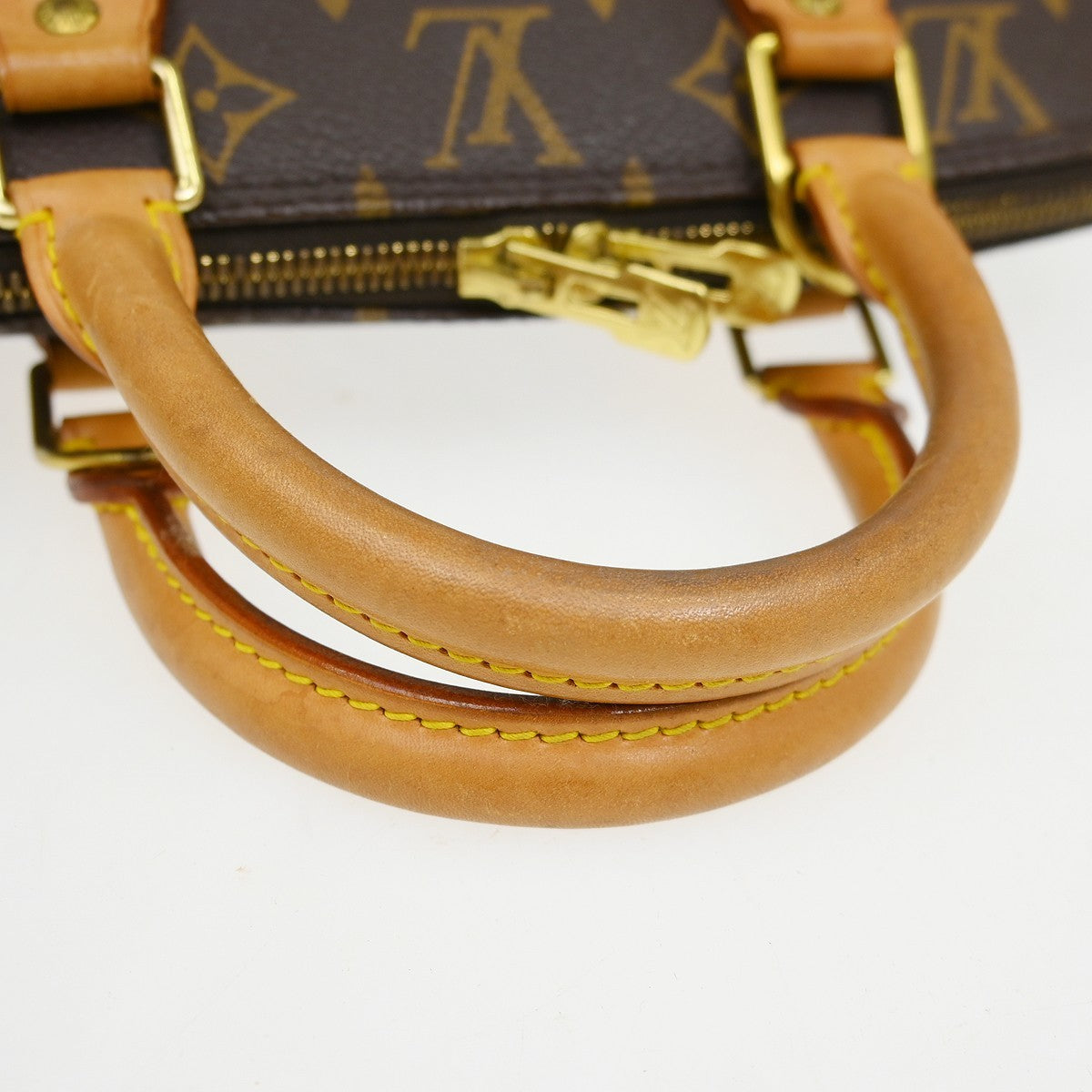 Louis Vuitton Alma Handbag Monogram Canvas, Brown, Canvas, Handbag