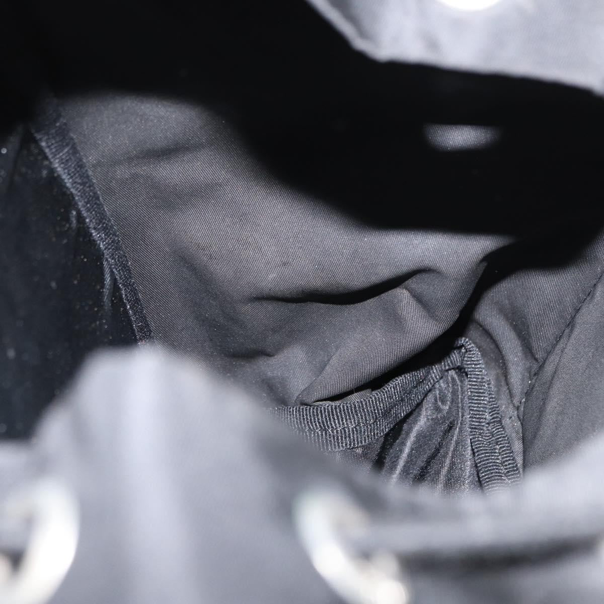 Prada Single Buckle Pocket Backpack Tessuto, BLACK, NYLON, Backpack