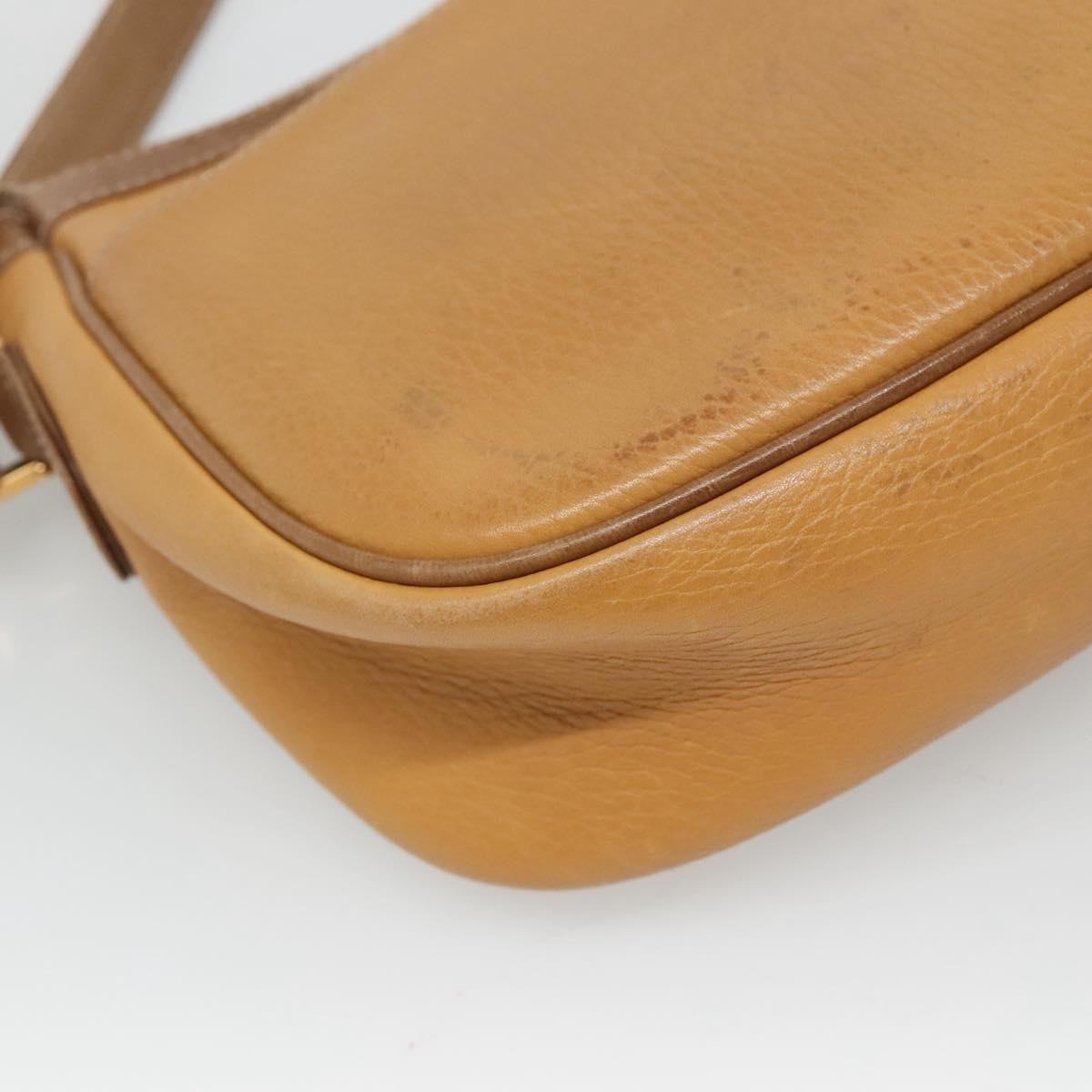 Loewe Anagram Shoulder Bag Leather, YELLOW, LEATHER, Shoulder bag