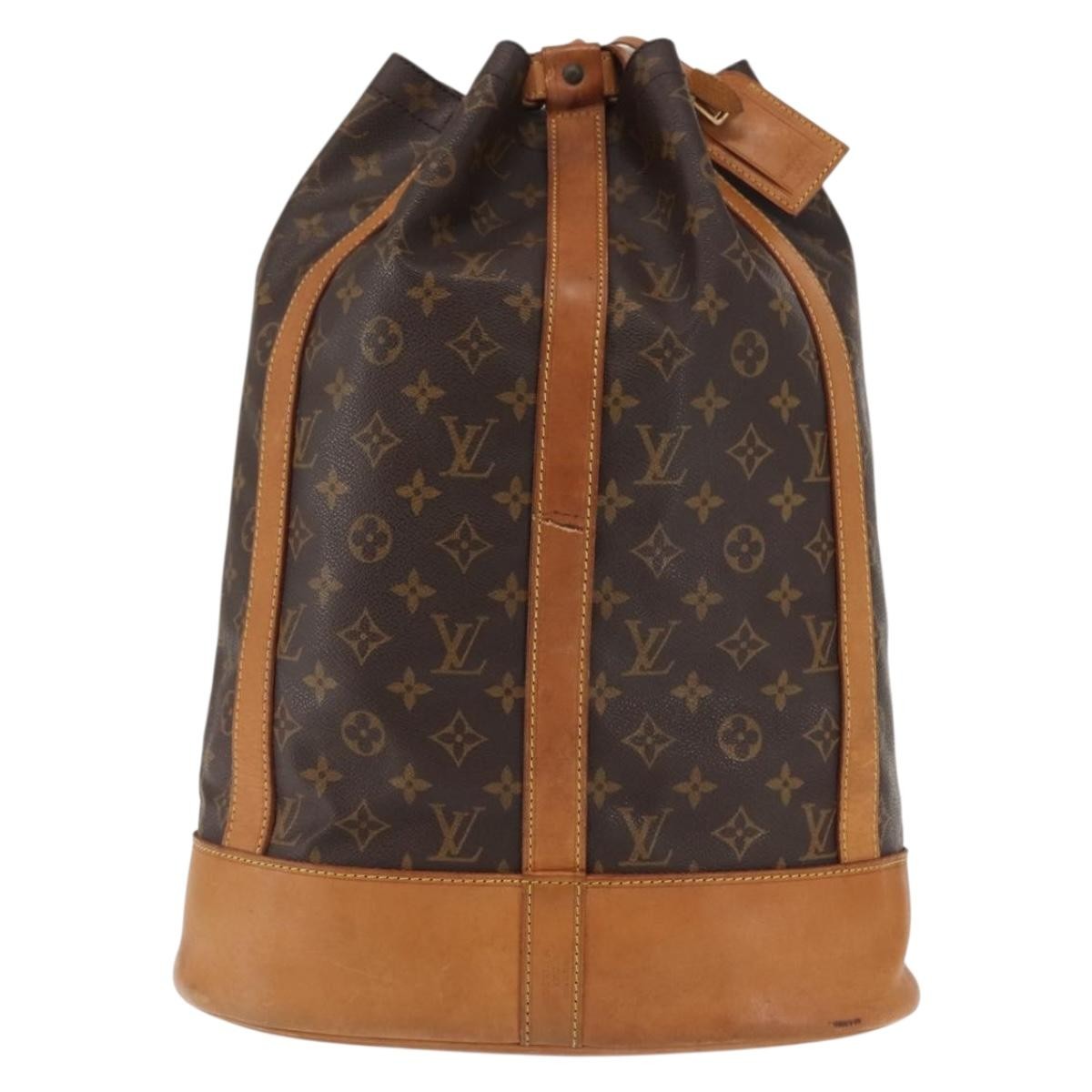 Louis Vuitton Randonnee Backpack Monogram Canvas, BROWN, CANVAS, Shoulder bag