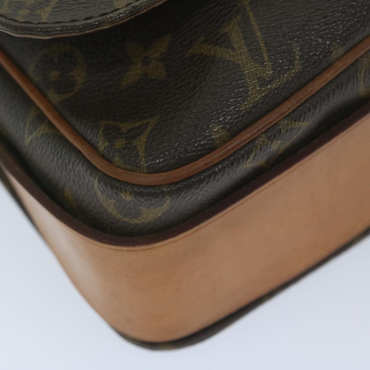 Louis Vuitton Cartouchiere Handbag Monogram Canvas, BROWN, CANVAS, Handbag