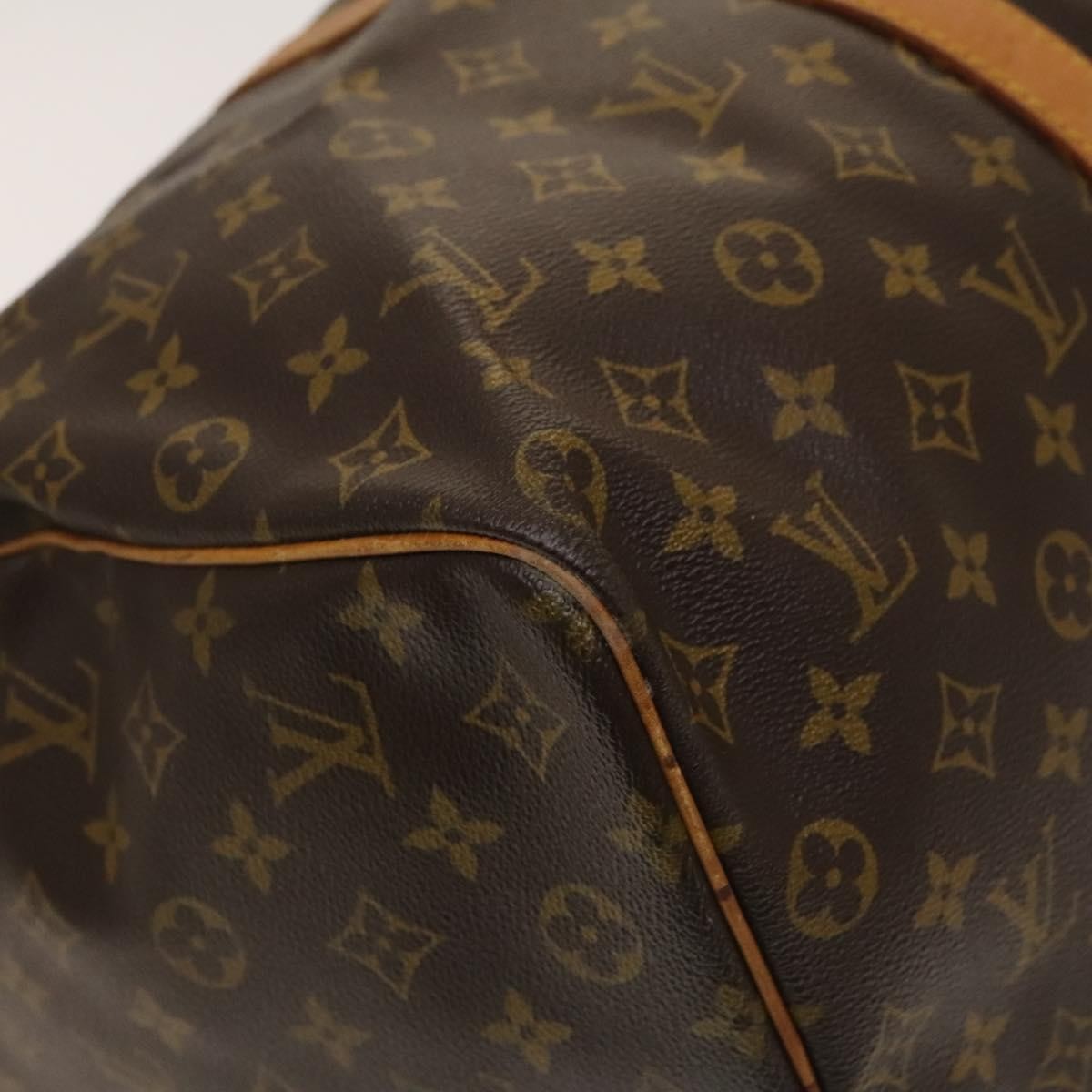 Louis Vuitton Keepall Bag Monogram Canvas, BROWN, CANVAS, Travel bag