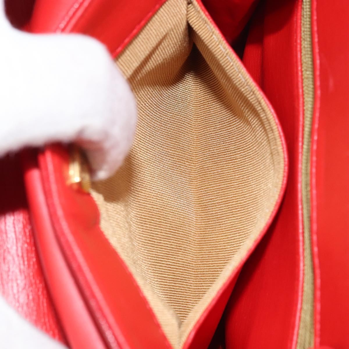 Givenchy Vintage 4G shoulder bag Leather, RED, LEATHER, Shoulder bag