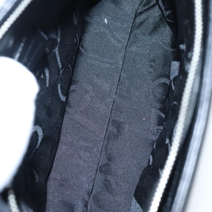 Salvatore Ferragamo Gancini Shoulder Bag Leather, BLACK, LEATHER, Tote bag