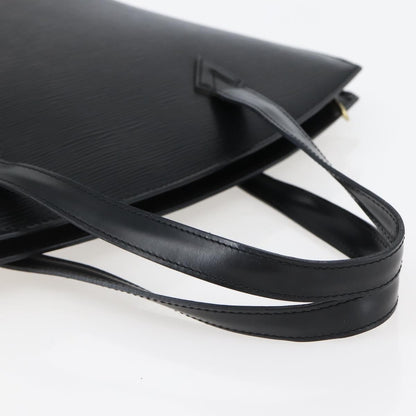 Louis Vuitton Saint Jacques Handbag Epi Leather, BLACK, LEATHER, Handbag
