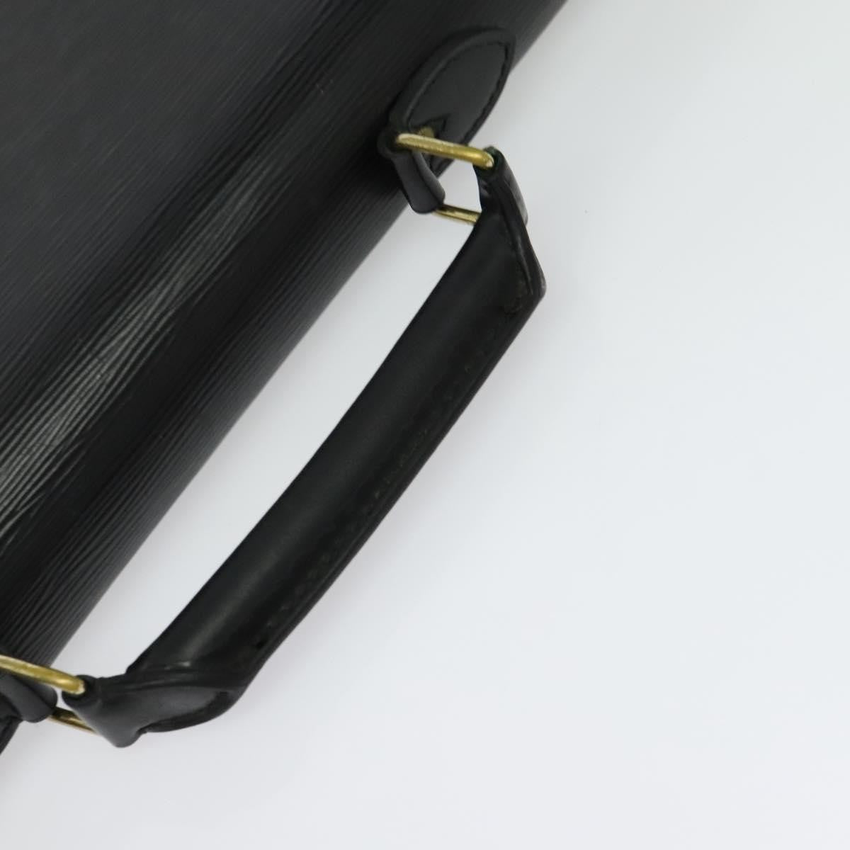 Louis Vuitton Serviette Ambassadeur Handbag Epi Leather, BLACK, LEATHER, Handbag