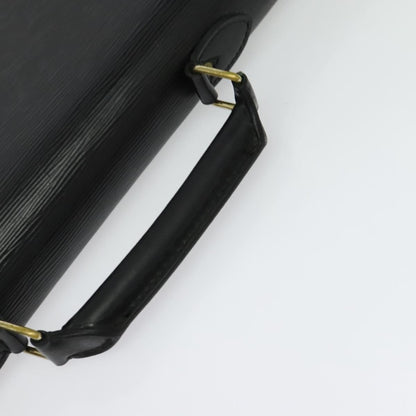 Louis Vuitton Serviette Ambassadeur Handbag Epi Leather, BLACK, LEATHER, Handbag